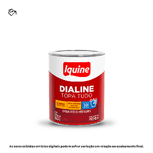 Tinta Esmalte A Base D'água Premium Alto Brilho 750ml Dialine Topa Tudo 002 Branco Neve Iquine