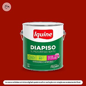 Tinta Acrílica Piso Premium Fosco 3,6 L Diapiso Vermelho Iquine