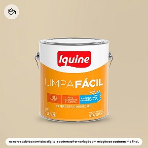 Tinta Acrílica Standard Semibrilho 3,2 L Limpa Fácil 015 Areia Iquine