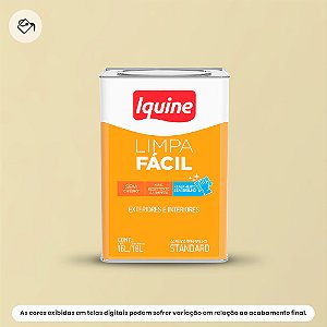 Tinta Acrílica Standard Semibrilho 16 L Limpa Fácil 020 Marfim Iquine