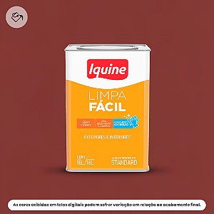 Tinta Acrílica Standard Semibrilho 16 L Limpa Fácil 1115 Maçaranduba Iquine