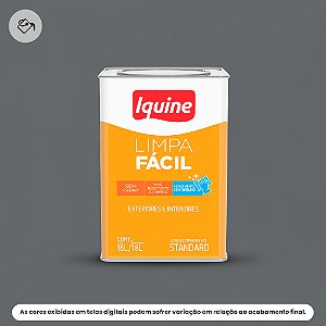 Tinta Acrílica Standard Semibrilho 16 L Limpa Fácil 2150 Chumbo Iquine