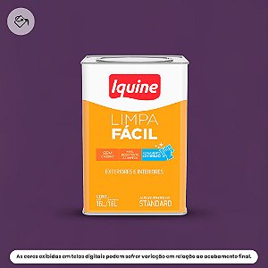 Tinta Acrílica Standard Semibrilho 16 L Limpa Fácil 1185 Açaí Iquine