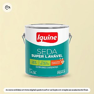 Tinta Acrílica Premium Acetinado 3,2 L Seda Super Lavável 019 Pérola Iquine
