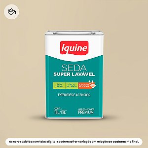 Tinta Acrílica Premium Acetinado 16 L Seda Super Lavável 015 Areia Iquine