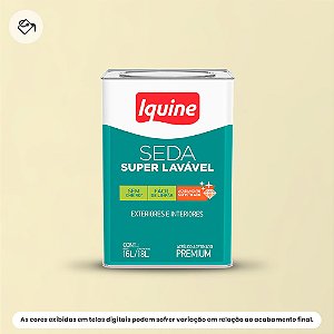 Tinta Acrílica Premium Acetinado 16 L Seda Super Lavável 019 Pérola Iquine