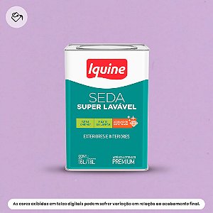 Tinta Acrílica Premium Acetinado 16 L Seda Super Lavável 2201 Violeta Iquine