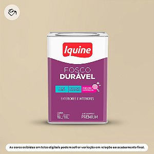 Tinta Acrílica Premium Fosco-aveludado 16 L Fosco Durável 015 Areia Iquine
