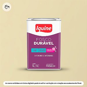 Tinta Acrílica Premium Fosco-aveludado 16 L Fosco Durável 020 Marfim Iquine