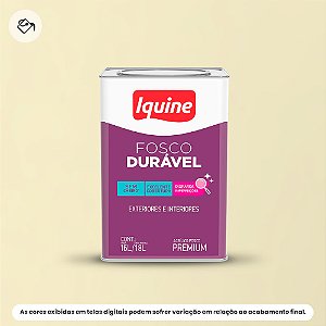 Tinta Acrílica Premium Fosco-aveludado 16 L Fosco Durável 019 Pérola Iquine