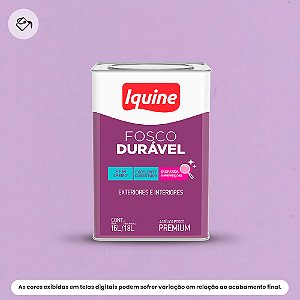 Tinta Acrílica Premium Fosco-aveludado 16 L Fosco Durável 2201 Violeta Iquine