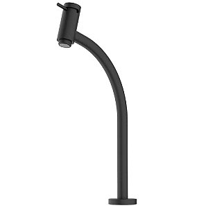 Torneira De Mesa Para Lavatório Bica Alta Basic Preto Mate Celite