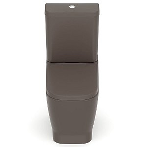 Kit Vaso Sanitário Com Caixa Acoplada E Acessórios Para Instalação 3/6 Litros Gap Café Roca