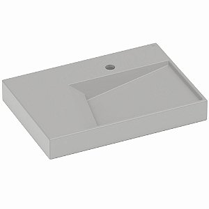 Cuba De Sobrepor Geometrica Com Mesa 60x42x7 Horizon Stone Roca