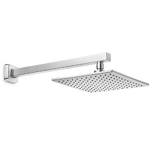 Chuveiro Quadrado Com Braço De Parede 220mm Elite Cromado Celite