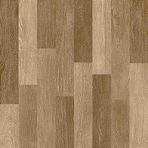Piso Cerâmico Retificado Brilhante 53x53cm Lignum Marrom Caixa 2,57m² Arielle