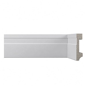Rodapé Alizar Frisado 7x240x1,5cm 36.505.183 Branco Pix