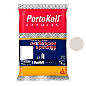 Rejunte Flexível Cerâmica E Pedras 1kg Marfim Portokoll