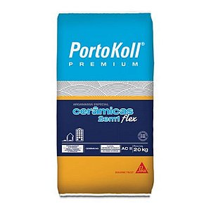 Argamassa Colante Interno E Externo Cerâmicas Flex 2 Em 1 20kg Ac Ii Cinza Portokoll