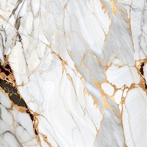Piso Cerâmico Retificado Polido 82x82cm Damasco Caixa 2,70m² Rochamaxx
