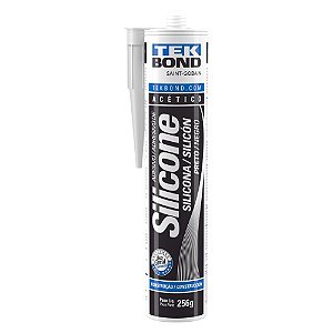 Adesivo De Silicone Acético Construção 256 G Preto Tekbond