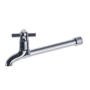 Torneira Para Pia Longa Cruzeta 21cm Metal Civitt