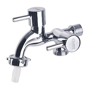 Torneira Para Máquina De Lavar Alavanca Metal Cromada Civitt