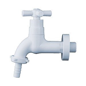 Torneira Para Tanque Cruzeta Abs Branca Civitt