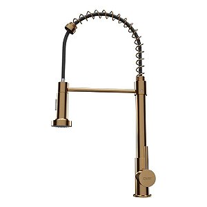 Torneira De Bancada Para Cozinha Metal Gourmet Standard Rose Civitt