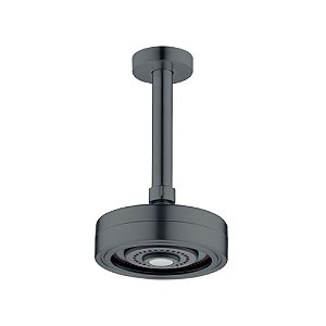 Chuveiro De Teto Redondo Autolimpante Oslo Preto Fosco Civitt