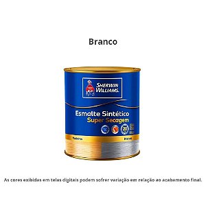 Tinta Esmalte Sintético Premium Alto Brilho Super Secagem 0,9l 7510002 Branco Sherwin-williams