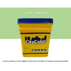 Tinta Acrílica Econômica Fosco 15l Vd300 Verde Kiwi Citycolor