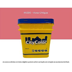 Tinta Acrílica Econômica Fosco 15l Rs286 Rosa Chique Citycolor