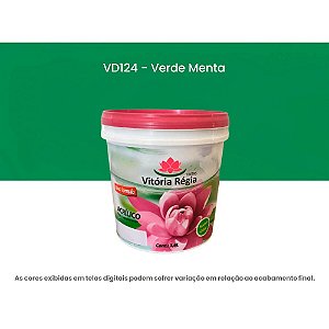 Tinta Acrílica Econômica Fosco 3,6 L Vd124 Verde Menta Vitória Régia