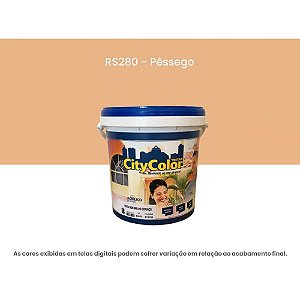 Tinta Acrílica Premium Semibrilho 3,6l Rs280 Pêssego Citycolor