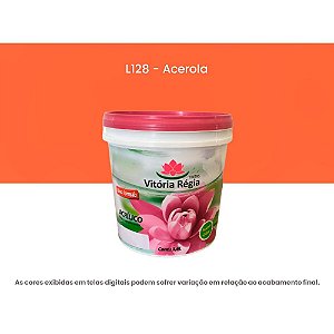 Tinta Acrílica Econômica Fosco 3,6 L Lj128 Acerola Vitória Régia
