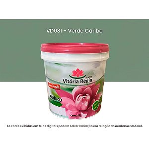 Tinta Acrílica Econômica Fosco 15 L Vd031 Verde Caribe Vitória Régia