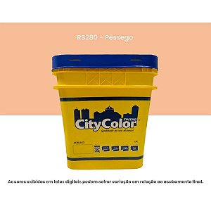Tinta Acrílica Econômica Fosco 15l Rs280 Pêssego Citycolor