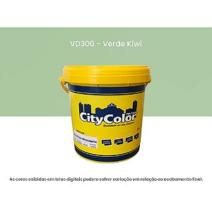 Tinta Acrílica Econômica Fosco 3,6l Vd300 Verde Kiwi Citycolor