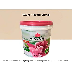 Tinta Acrílica Econômica Fosco 15 L Bg271 Pérola Cristal Vitória Régia
