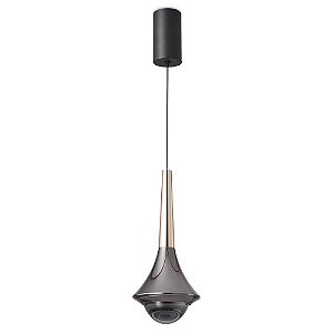 Pendente Led 7w 3000k Branco Quente Bivolt Lux-003 Preto Nitrolux