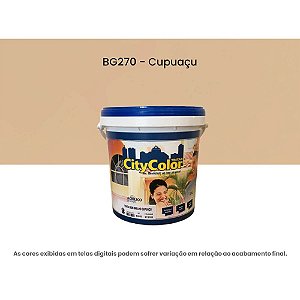 Tinta Acrílica Premium Semibrilho 3,6l Bg270 Cupuaçu Citycolor