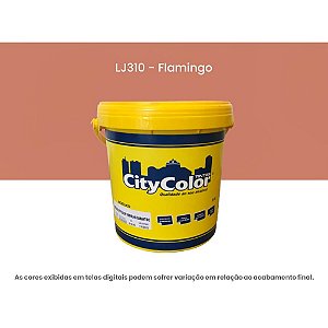 Tinta Acrílica Econômica Fosco 3,6l Lj310 Flamingo Citycolor