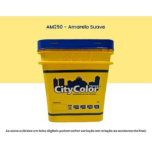 Tinta Acrílica Econômica Fosco 15l Am250 Amarelo Suave Citycolor