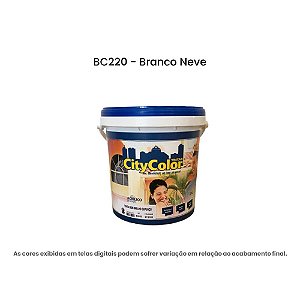 Tinta Acrílica Premium Semibrilho 3,6l Bc220 Branco Citycolor