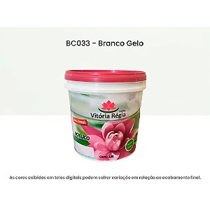 Tinta Acrílica Econômica Fosco 3,6 L Bc033 Branco Gelo Vitória Régia