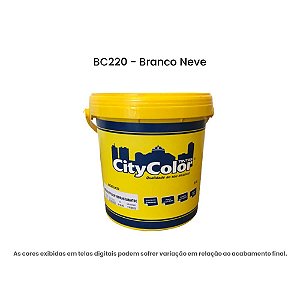 Tinta Acrílica Econômica Fosco 3,6l Bc220 Branco Citycolor