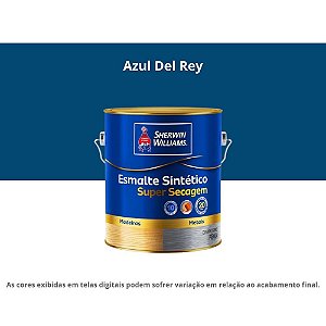 Tinta Esmalte Sintético Premium Alto Brilho Super Secagem 3,6l 7510701 Azul Del Rey Sherwin-williams