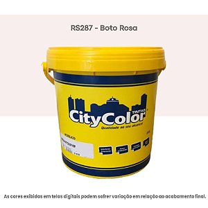 Tinta Acrílica Econômica Fosco 3,6 L Rs287 Boto Rosa Citycolor