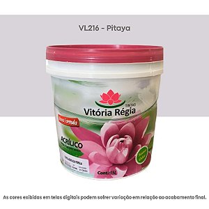 Tinta Acrílica Econômica Fosco 15 L Vl216 Pitaya Vitória Régia